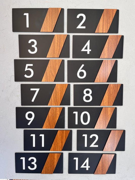 Side Serisi Kapı Numarası 1-14 (14'LÜ SET)