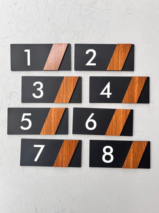 Side Serisi Kapı Numarası 1-8 (8'Lİ SET)