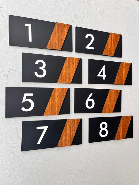 Side Serisi Kapı Numarası 1-8 (8'Lİ SET)